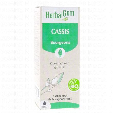 HERBALGEM Concentr&eacute; du bourgeons frais - Cassis bourgeons Bio 30ml