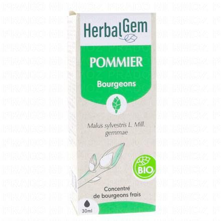 HERBALGEM Concentré du bourgeons frais - Pommier bourgeons Bio 30ml