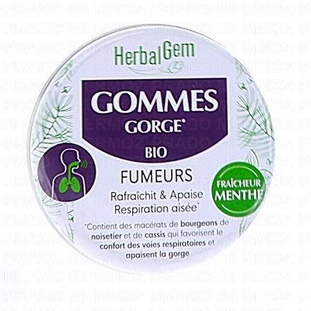 HERBALGEM Gommes Gorge Fumeurs Bio 45g