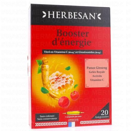 HERBESAN Booster d'énergie (20 ampoules)