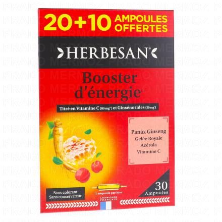 HERBESAN Booster d'énergie (30 ampoules)