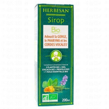 HERBESAN Sirop gorge Bio 200ml