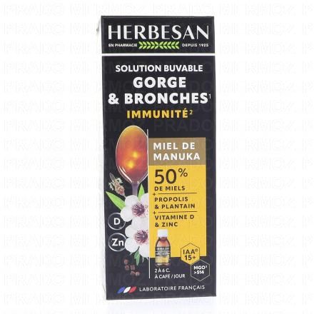 HERBESAN Sirop miel de manuka bio 100ml