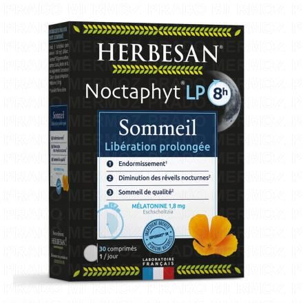 HERBESAN Noctaphyt LP 8h - Sommeil Lib&eacute;ration Prolong&eacute;e x30comprim&eacute;s