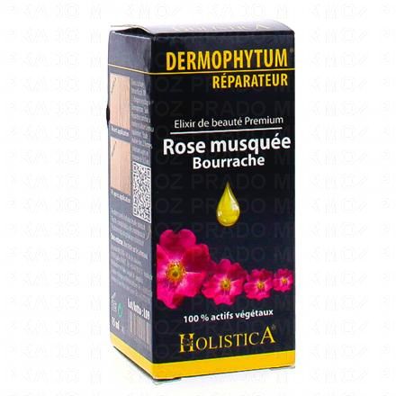 HOLISTICA Dermophytum Elixir de beaut&eacute; premium Rose musqu&eacute;e bourrache 15ml