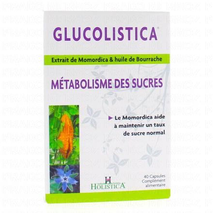 HOLISTICA glucolistica m&eacute;tabolisme des sucres x40 capsules
