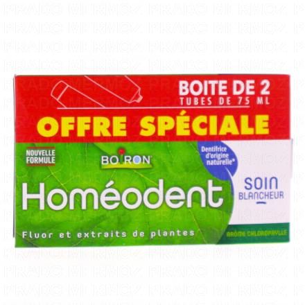 HOMEODENT Soin blancheur (lot de 2 x 75ml)