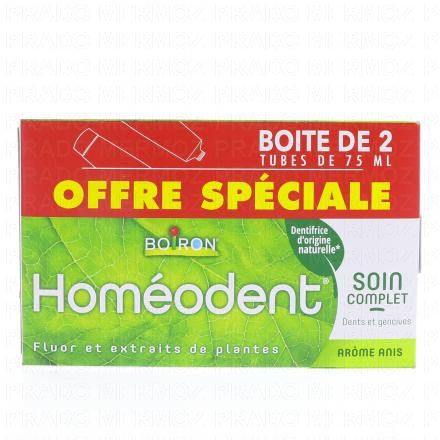 HOMEODENT Soin complet dents et gencives (lot de 2 x 75ml)