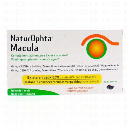 HORUS PHARMA Naturophta Macula (bo&icirc;te de 60 comprim&eacute;s)