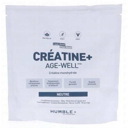HUMBLE+ Cr&eacute;atine+ Age-well poudre saveur neutre 306g