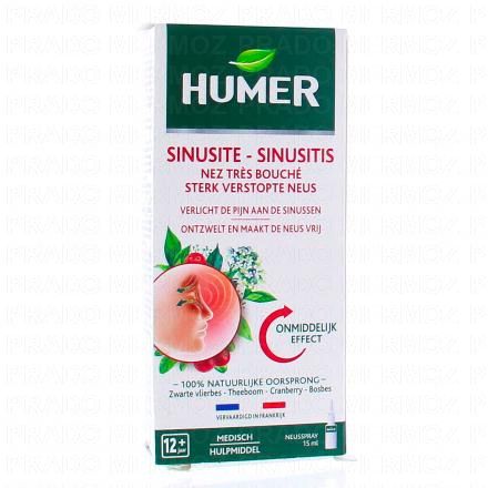 HUMER Nez très bouché sinusite rhume spray 15ml