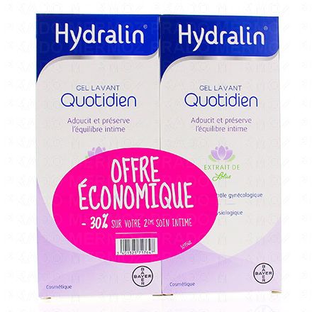 HYDRALIN Quotidien lot de 2 flacons de 400ml