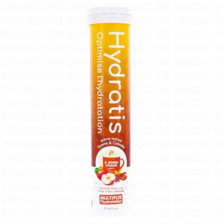 HYDRATIS Solution d'hydratation en pastilles go&ucirc;t pomme cannelle x20