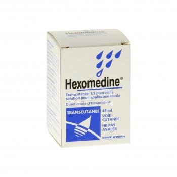 Hexomédine transcutanée 1,5 pour mille