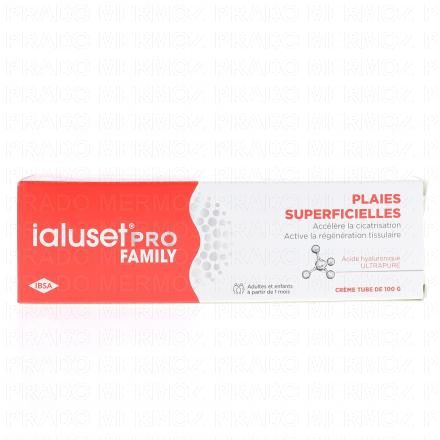 IALUSET Pro Family - Crème cicatrisante à l’acide hyaluronique (tube 100g)