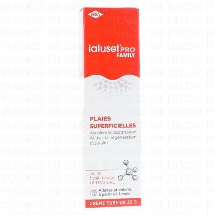 IALUSET Pro Family - Crème cicatrisante à l’acide hyaluronique (tube 25g)