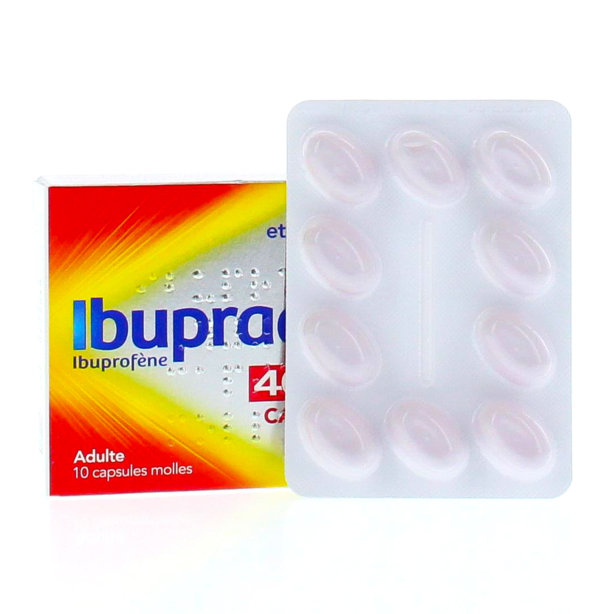 IBUPRADOLL Ibuprofène 400mg capsule molle Sanofi Aventis (médicament conseil) Pharmacie en