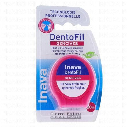 INAVA Dentofil chlorhexidine fil dentaire antibact&eacute;rien 50m