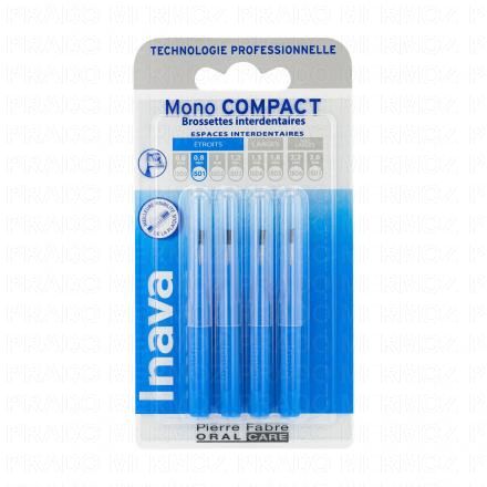 INAVA Mono compact - Brossette interdentaires ISO1 étroits monocompact 0.8mm pack de 4