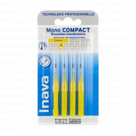 INAVA Mono compact - Brossettes interdentaires ISO2 &eacute;troits 1mm pack de 4