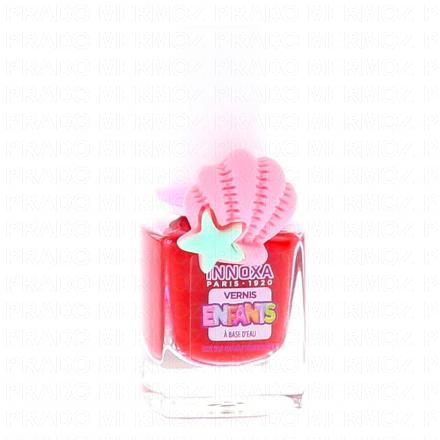 INNOXA Vernis &agrave; Ongles pour Enfants &agrave; Base d'Eau Coquillage rouge 5ml