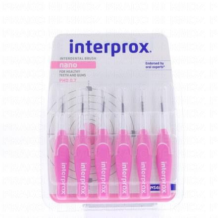 INTERPROX Brossettes interdentaires interproximal (nano 0.7 mm)