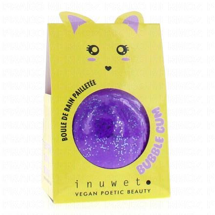 INUWET Boule de bain pailletée Bubble Gum