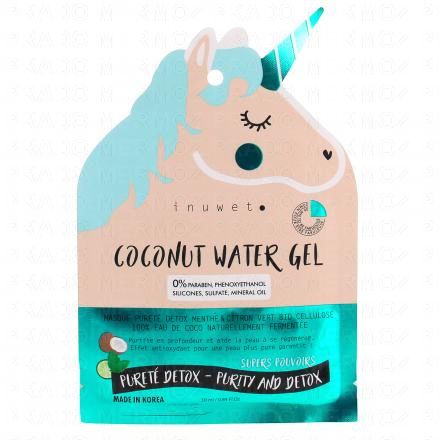 INUWET Masque purété détox menthe citron vert bio cellulose 30ml