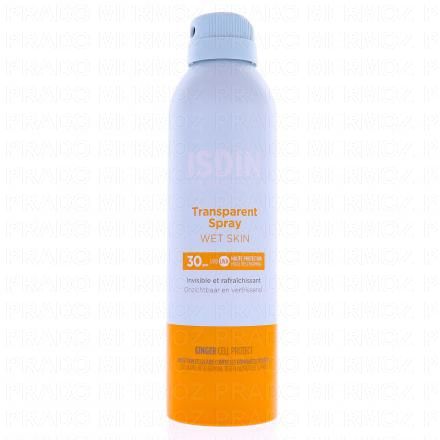 ISDIN Fotoprotector transparent spray wet skin SPF30 peaux atopiques spray 250ml