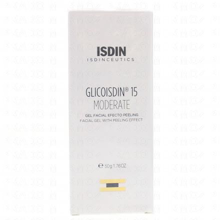 ISDIN Glicoisdin 15 moderate Gel pour le visage avec un effet peeling 50g