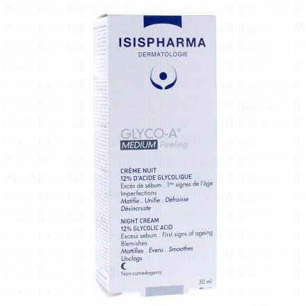 ISISPHARMA Glyco-A Medium Peeling Cr&egrave;me de Nuit 30ml