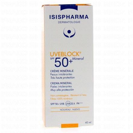 ISISPHARMA Uveblock SPF50 Cr&egrave;me minerale 40ml