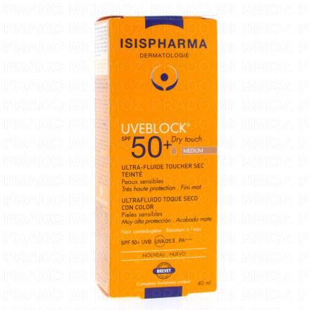 ISISPHARMA Uveblock Ultra fluide teint&eacute; Medium SPF50+ Tube 40ml