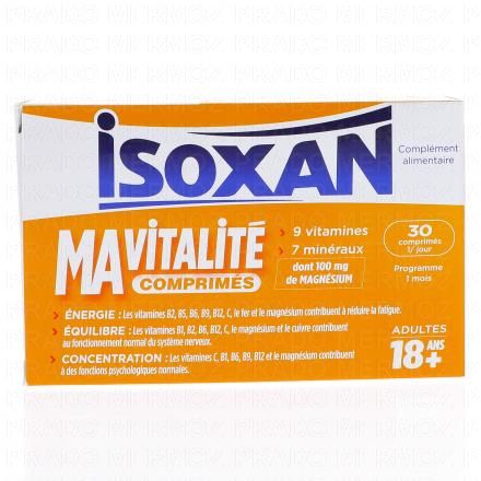 ISOXAN Ma Vitalit&eacute; adulte x30 comprim&eacute;s