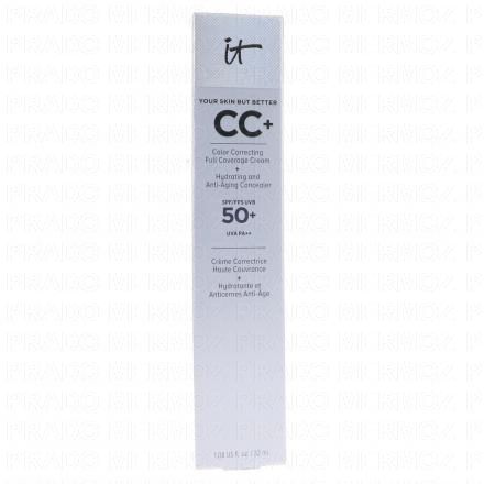 IT COSMETICS Your Skin But Better CC+ Cream SPF 50+ CC Crème Correctrice Haute Couvrance "Light Medium" (32ml)