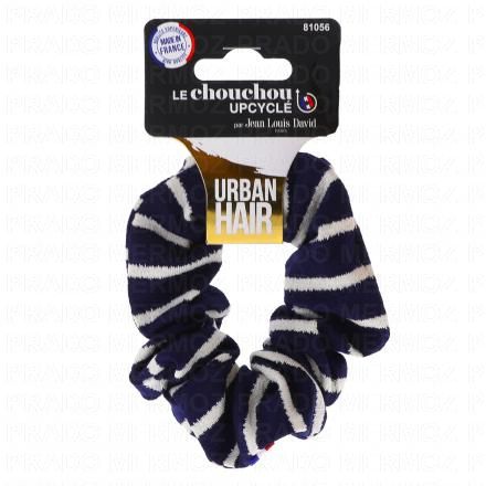 JEAN LOUIS DAVID Urban Hair - Chouchou Rayure Upcycl&eacute;