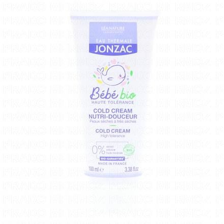 JONZAC Bébé Bio Cold Cream nutri-douceur bio tube 100ml