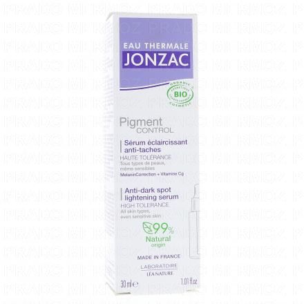 JONZAC Pigment Control - Sérum Eclaircissant Anti-taches bio 30ml