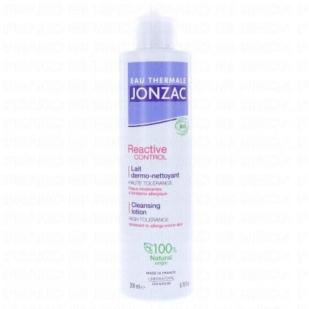 JONZAC Reactive Control - Lait dermo-nettoyant bio 200 ml