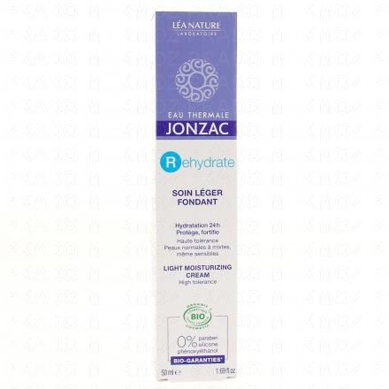 JONZAC Rehydrate Soin l&eacute;ger r&eacute;hydratant bio tube 50ml