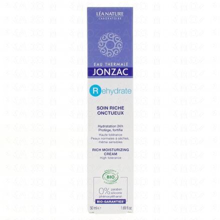 JONZAC Rehydrate soin riche r&eacute;hydratant bio tube 50ml
