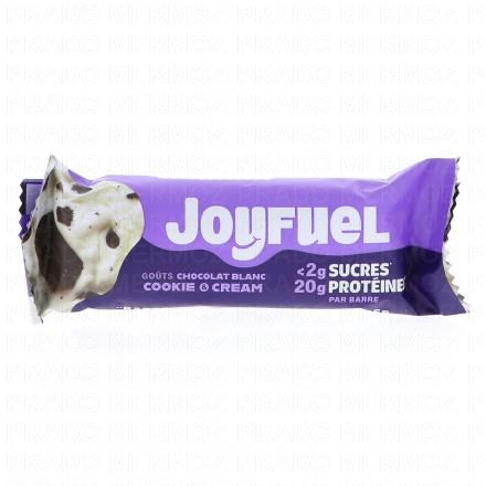 JOYFUEL Barre prot&eacute;in&eacute;e chocolat blanc cookie & cream 55g