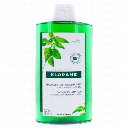 KLORANE Ortie bio - Shampooing traitant s&eacute;bor&eacute;gulateur (flacon de 400 ml)