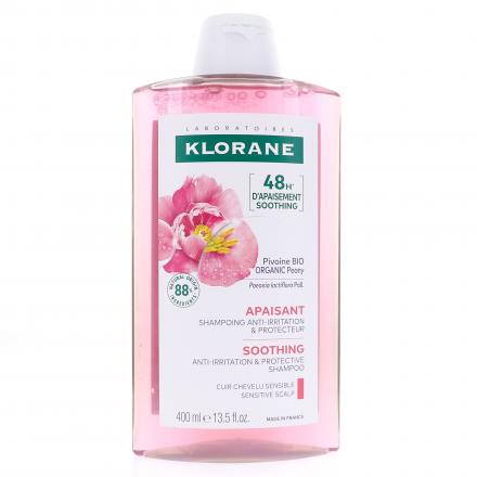 KLORANE Apaisant - Shampooing Pivoine Bio anti-irritation et protecteur (400ml)