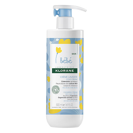 KLORANE B&eacute;b&eacute; Cr&egrave;me lavante (flacon pompe 500ml)