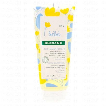 KLORANE B&eacute;b&eacute; Gel lavant doux au Calendula apaisant (200ml)