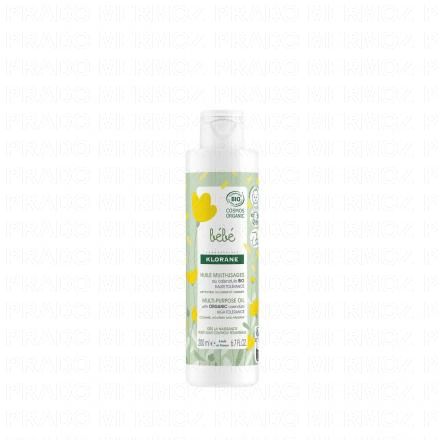 KLORANE B&eacute;b&eacute; - Huile multi-usages au calendula Bio 200ml