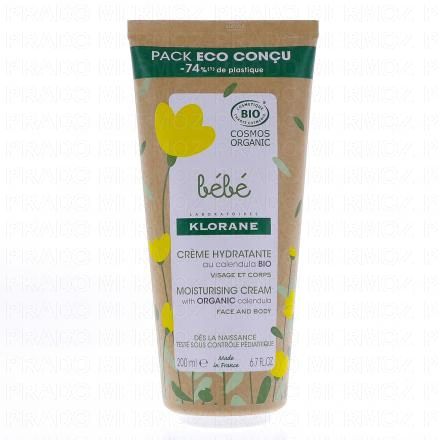 KLORANE B&eacute;b&eacute; cr&egrave;me hydratante au calendula apaisant (tube 200ml)