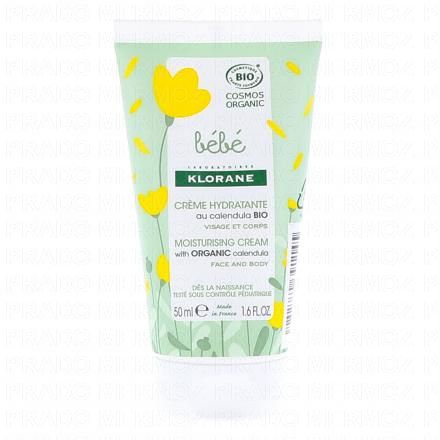 KLORANE Bébé crème hydratante au calendula apaisant (tube 50ml)