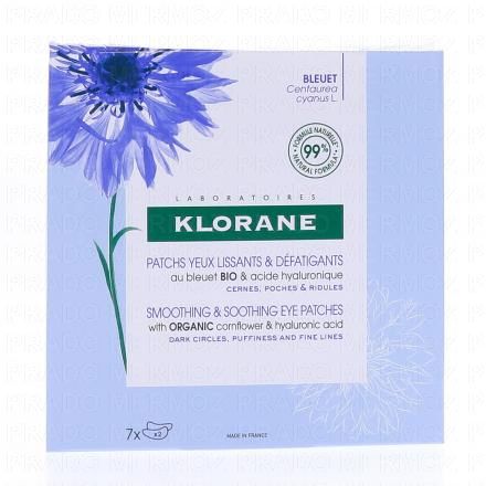 KLORANE Bleuet bio - Patchs Yeux Lissants & D&eacute;fatigants x14